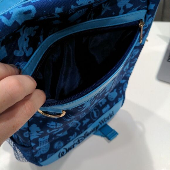 Walt Disney World 50th Anniversary Mickey Mouse & Friends Castle Backpack Blue - Picture 8 of 13